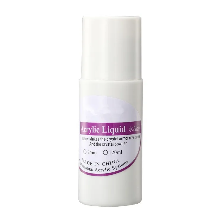 75ml Professional Acrylic Liquid Crystal 3D Nail Art Tip Builder Transparent Crystal Liquid Manicure