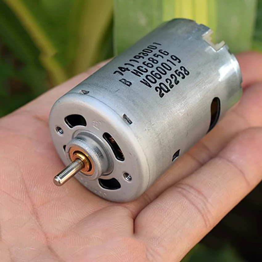 DC12-24V 14800-30000 об/мин высокоскоростной мощный электрический инструмент 545 двигатель постоянного тока с драгоценной металлической щеткой, для пылесоса