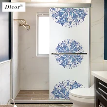DICOR индивидуальная витражная статическая пленка для окон матовая стеклянная наклейка для уединения домашний декор цифровая печать BLT1131 витражное стекло
