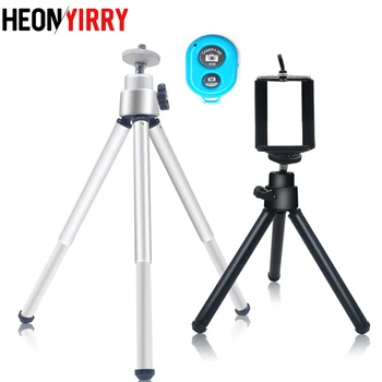 

Flexible Mini Phone Tripod Lightweight Aluminum Metal Tripods Stand Mount with Phone Clip Tripods for Xiaomi iPhone 5s/6/6s7