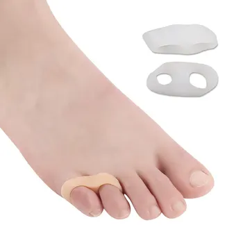 

1Pair Hallux Valgus Silicone Correction Gel Foot Care Toe Separator Little Finger Protector Bunion Adjuster Protetor Joanete