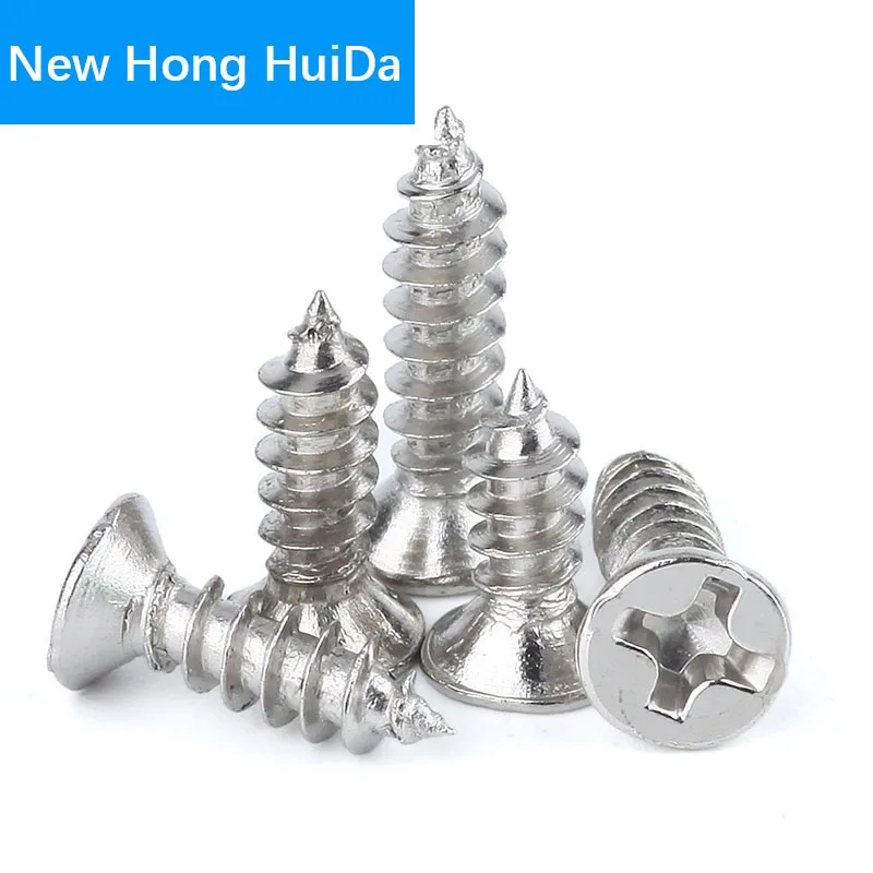 

M2 M2.2 M2.3 M2.6 M3 M4 Phillips Cross Recessed Flat Head Self Tapping Screw Metric Thread Countersunk Bolt Nickel Plated