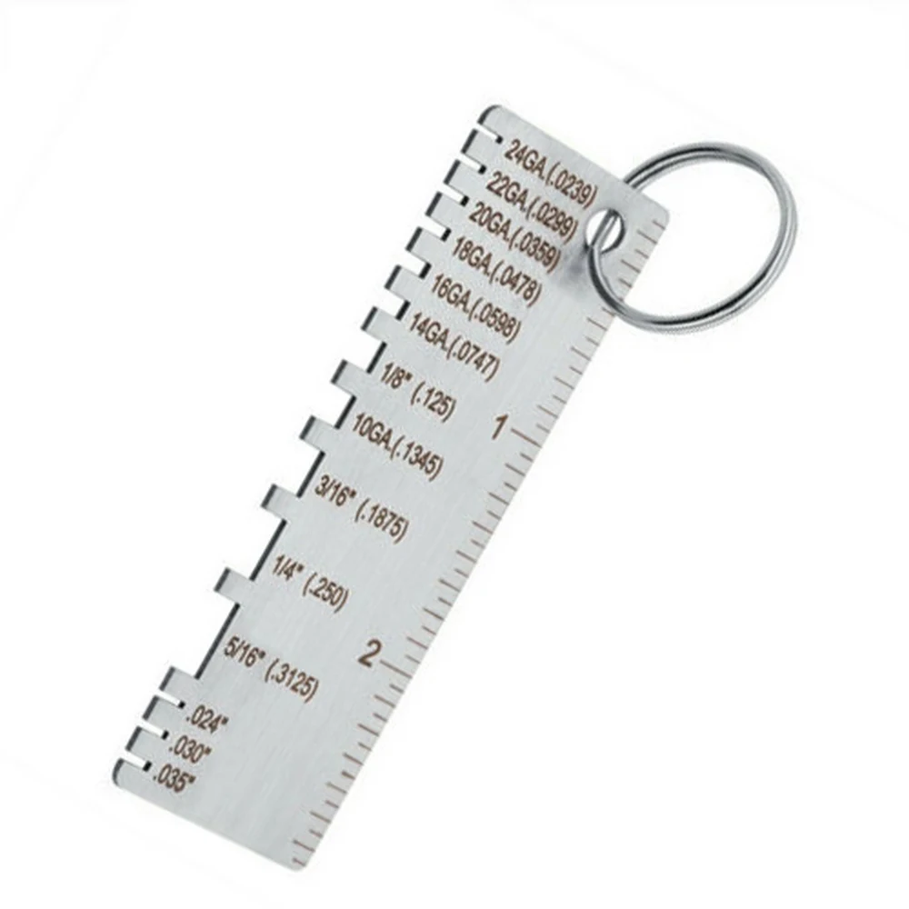 Portable Welder Ruler Wire Gauge Welding Gage Soldering Inspection