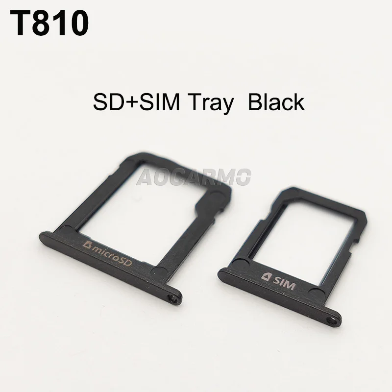 Phone Sim Tray Holder Aocarmo MicroSD Card Tray + Sim Card Slot Holder For Samsung GALAXY Tab S2 9.7 SM-T810 T815