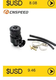 CNSPEED турбо предохранительный клапан регулируемый 25psi BOV выдувной дамп/предохранительный адаптер YC100370