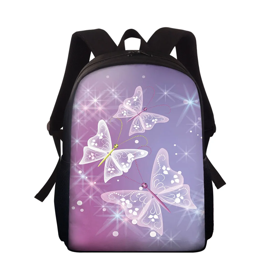 

Custom Pattern Flowers and butterflie Image Schoolbags Teenagers Girls Boys Student Travel School Book Bag Kids Mochila Backpack