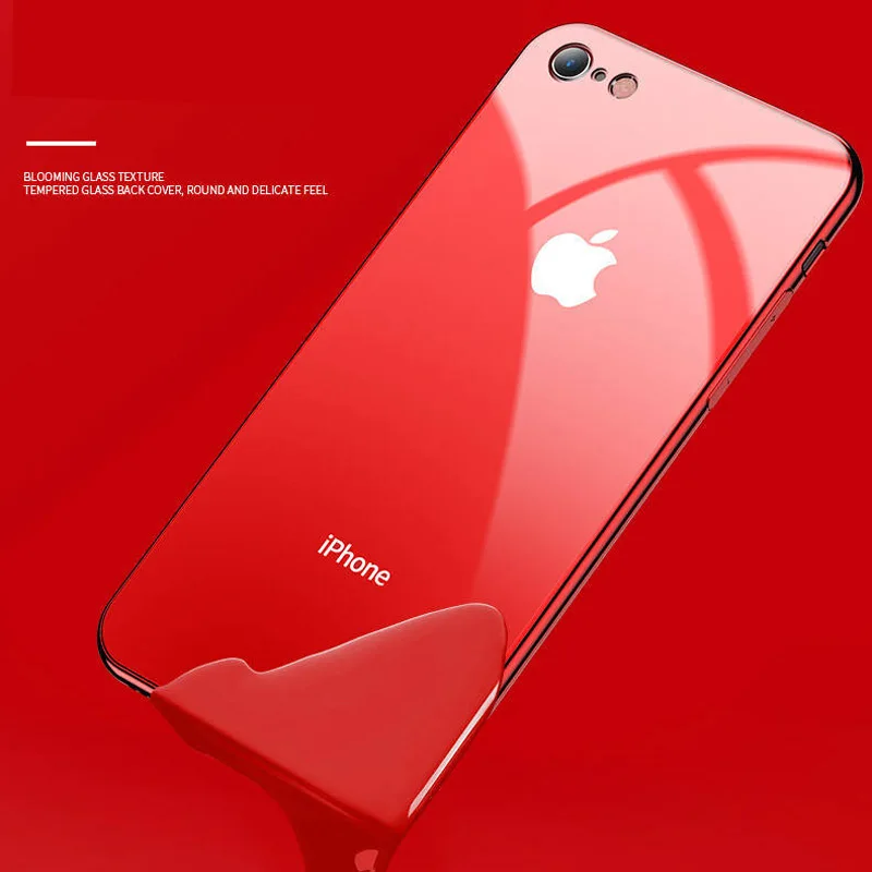 Роскошный чехол из закаленного стекла для Apple iphone 6, 7, 8 Plus, iphone X, XR MAX, зеркальный глянцевый чехол для iphone 11pro max