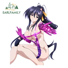 EARLFAMILY 13cm x 10cm Anime Sexy Beauty High School DxD 3D Car Sticker Himejima Akeno Window Wiper Decals Vinyl Car Styling