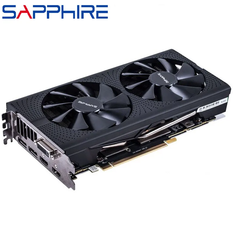 Видеокарта SAPPHIRE RX 570 4GB 256Bit GDDR5 видеокарты для AMD RX 500 серии VGA карты RX570 DisplayPort HDMI DVI б/у