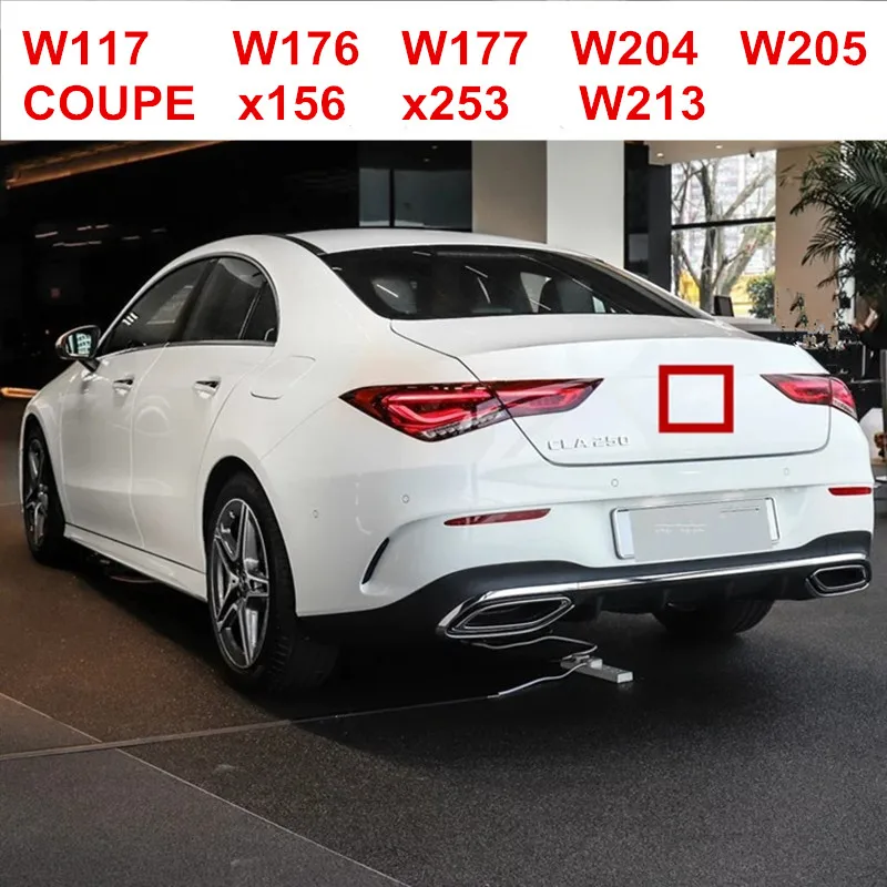 

For Mercedes Benz C E CLA GLC A Class Middle Trunk 3 Pins Star Emblem for W117 W176 w177 W204 W205 W213 x253 x156 Badge 4 door