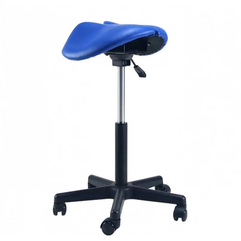 Comfortable Adjustable Saddle Stool Seat Furniture Ergonomic Medical Office Saddle Chair Rolling Swivel Chair for HomeDental