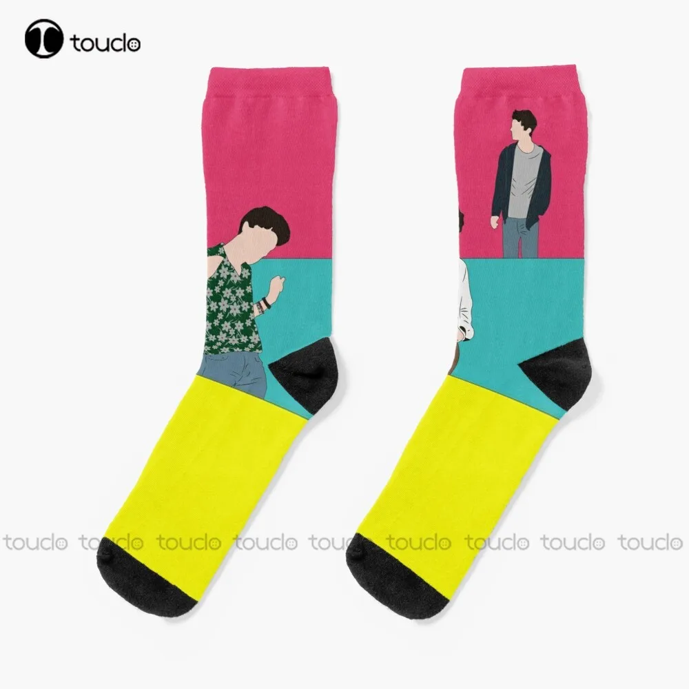 

Timothée Chalamet Movie Characters Socks Womens Athletic Socks Christmas Fashion New Year Gift Unisex Adult Teen Youth Socks