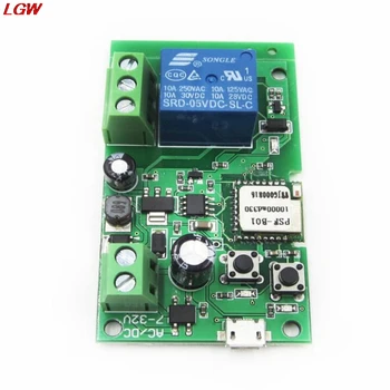 

Sonoff DC5V 12v 24v 32v wifi switch wireless Relay module Smart home Automation for access control systemr Inching/Self-Locking