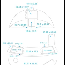 2007 seavirl 237 плавающий шаг, транца и лук коврик лодка EVA Тиковый настил 1/" 6 мм