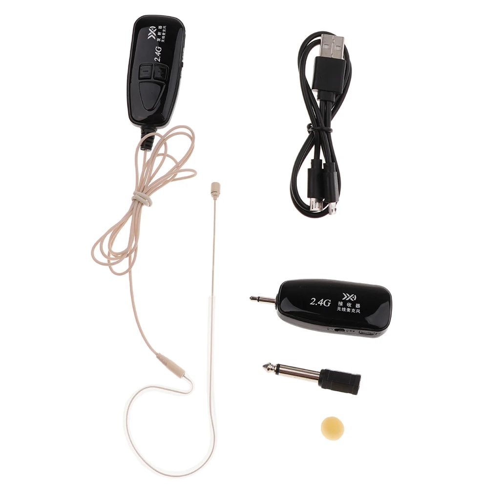 

Professional 2.4G Wireless Microphone Headset and Handheld 2 in 1 for Voice Amplifier Speaker Karaoke