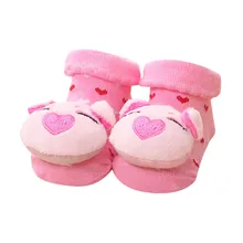 Детские носки модные милые Нескользящие удобные Носки с рисунком для новорожденных девочек и мальчиков тапочки носки-тапочки обувь для детей