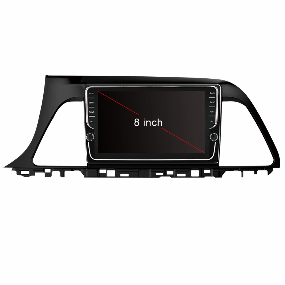 Eunavi 8 дюймов Android 9,0 2 Din автомагнитола gps Navi Стерео для hyundai Sonata wifi 4G+ 64G RK3399