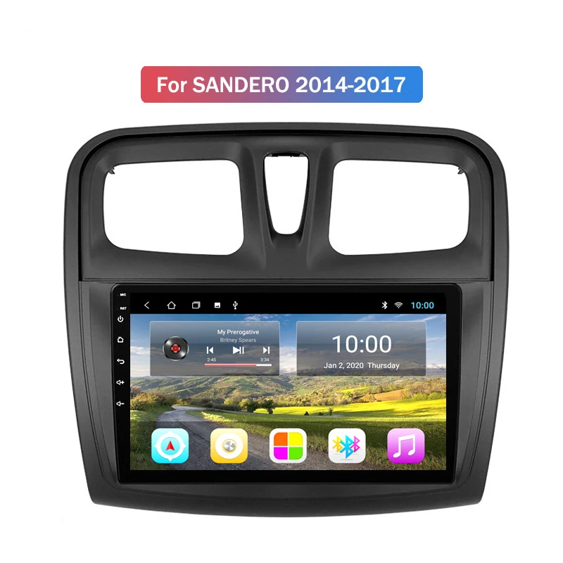 Навигатор на борту для Renault Sandero 14-17 дюймов GPs-навигатор Zksoftware автомагнитола с