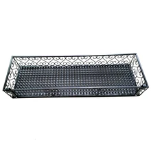 Подвесная оконная Балконная железная художественная перила, Цветочная полка, полка для цветочных горшков, дополнительная функция приема пилонов