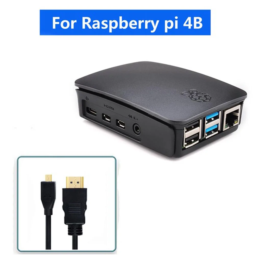 Raspberry PI 4 Модель B акриловый чехол с 32GB sd-картой+ 5V 3A power+ HDMI для Raspberry pi 4B - Цвет: kit H