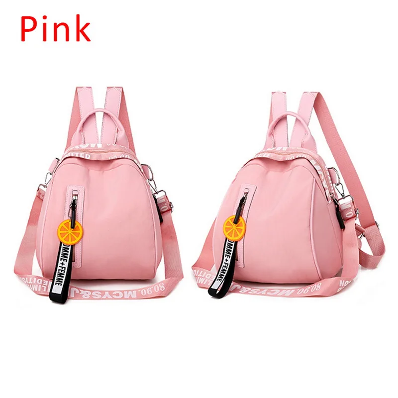 Женские рюкзаки, женские, новинка, сумка через плечо, многоцелевой, Повседневный, модный, для девушек, маленький рюкзак, для путешествий, водонепроницаемый, рюкзак, желтый - Цвет: Розовый