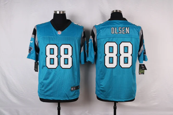 Хаки Stitiched, Carolina, Cam Newton, Josh Norman, Luke Kuechly, Greg Olsen, Kelvin Benjamin Jersey - Цвет: Хаки