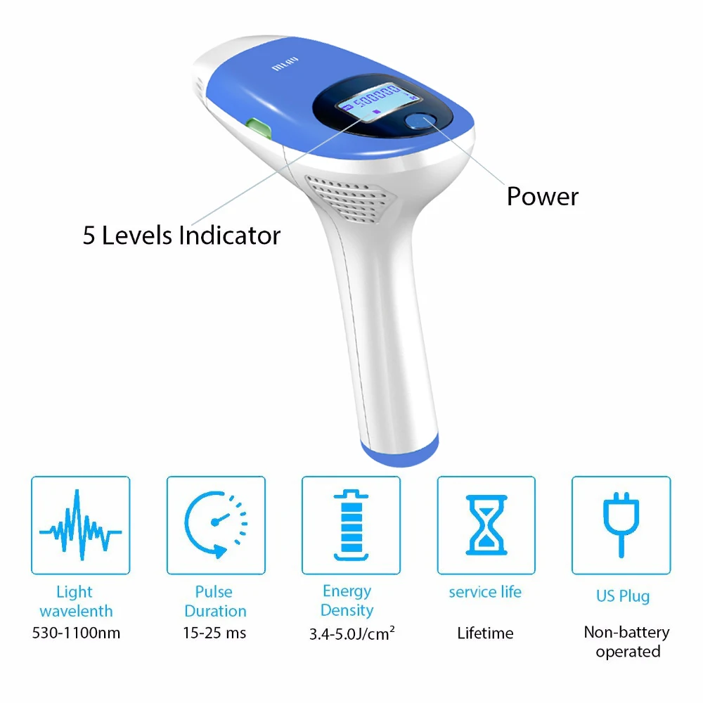 Эпилятор Mlay, лазерная эпиляция IPL, 500000 мигает, Перманентная эпиляция, машинка для лица, тела, depilador, лазер