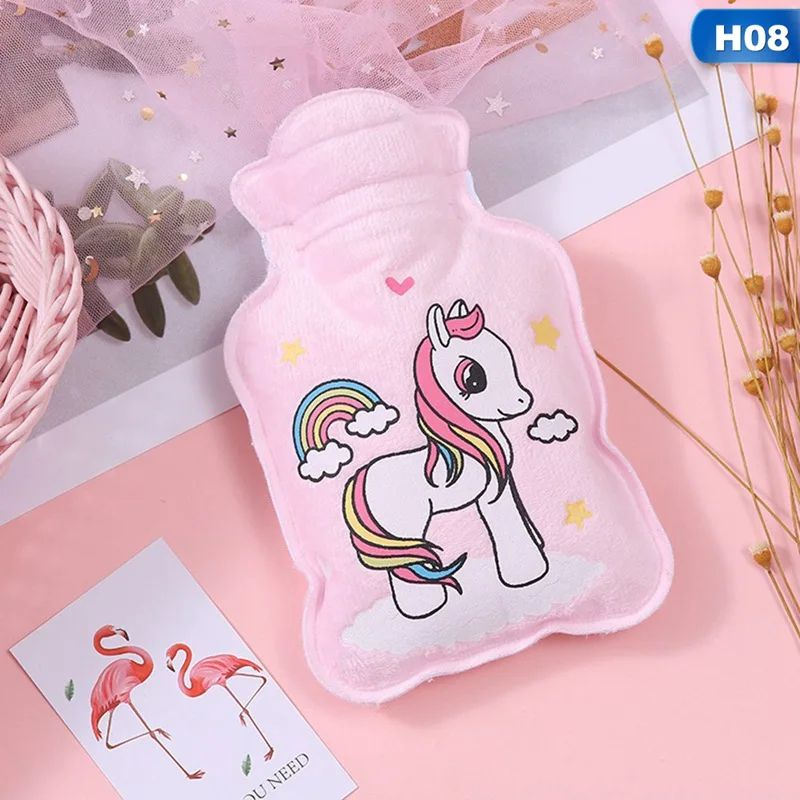 Мультяшная ручная бутылка для теплой воды милые мини-бутылки для горячей воды маленький портативный ручной подогреватель для инъекций воды сумка для хранения инструментов - Цвет: H08