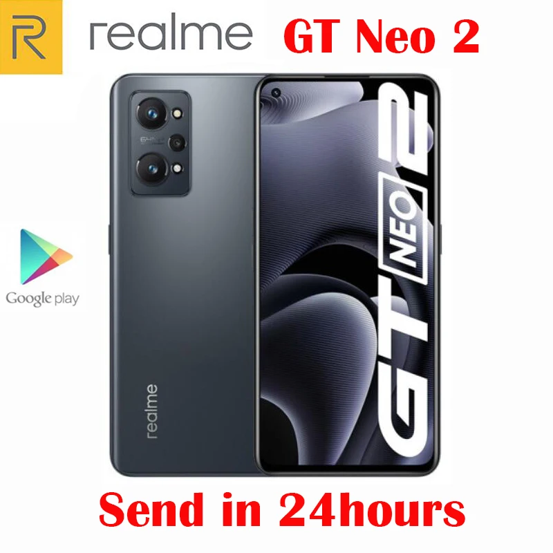 Original New Official Realme GT Neo 2 Neo2 5G Cell Phone 6.62inch AMOLED Snapdragon870 Octa Core 64MP Camera 5000mAh 65W NFC 4