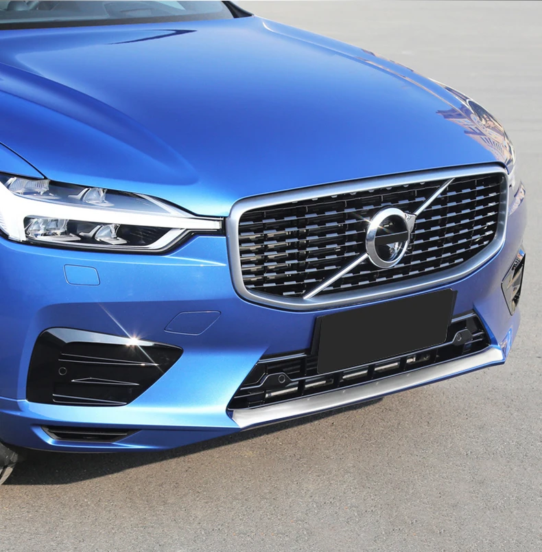 Для Volvo XC60- из нержавеющей стали передний бампер уплотнительная прокладка полосы декоративное покрытие автомобиля Стайлинг Аксессуары 1 шт