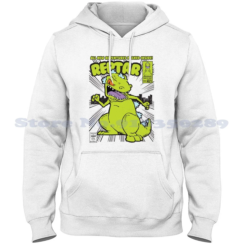 Reptar Comic Book Felpe Con Cappuccio Felpa Per Uomo Donna Reptar Sottaceti Chuckie Angelica Phil Lil Comic Comic Book