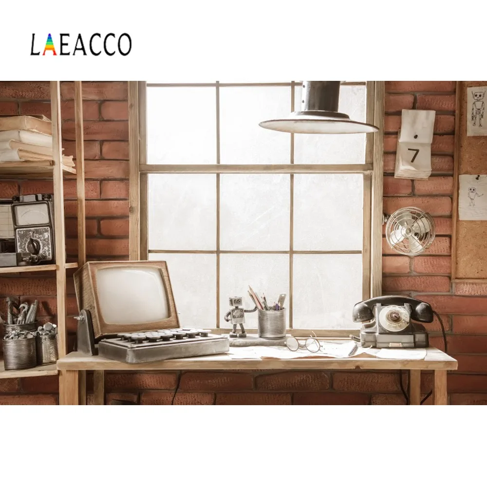 Laeacco фон для фотосъемки старые товары Декор Гостиная телефонный вентилятор