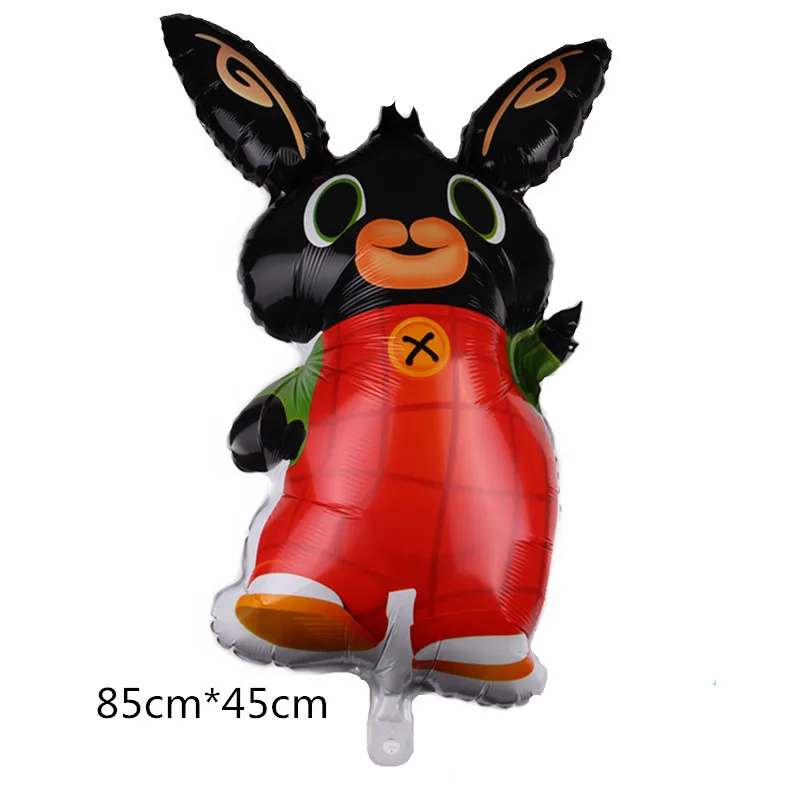 1pcs 1 шт. 18 дюймов Bing кролик фольги Воздушные шары мультфильм кролик баллоны baby shower с днем рождения украшения поставки детская игрушка Globos - Цвет: 1pcs