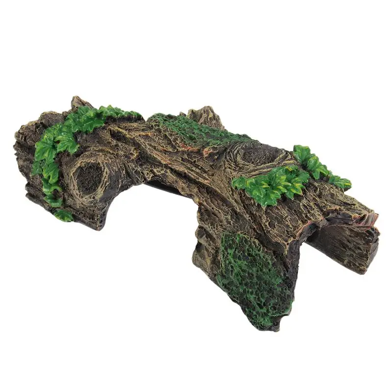 1PC Tree Hole Ornament Non-Toxic Creative Durbale Aquarium Landscape Ornament Hiding Cave Escape Hole For Living Room Home