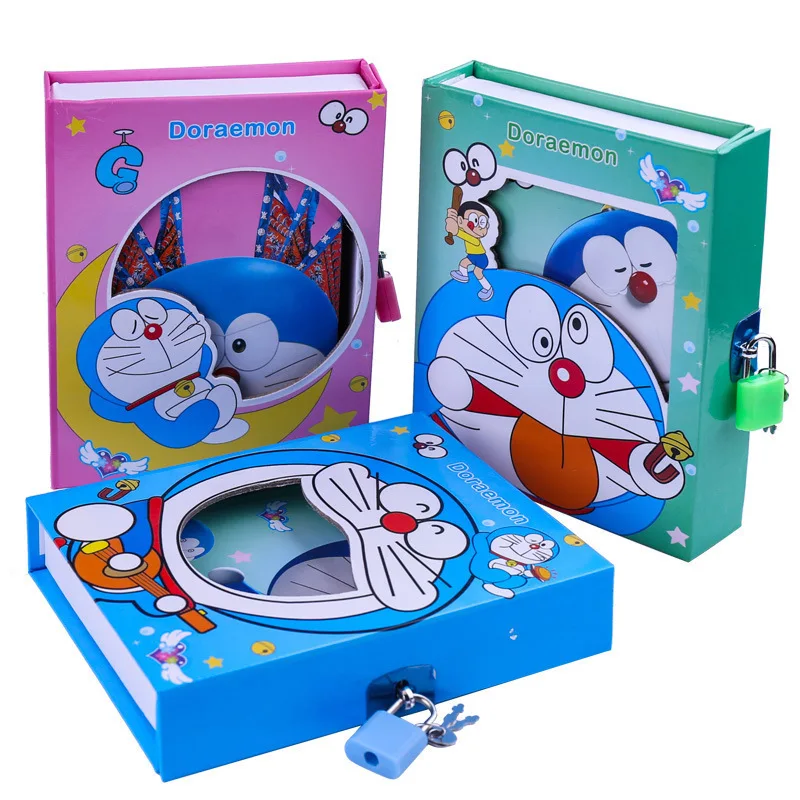 

Hot Sales Heat New Style Boxed Lock Password-protected Noteboy 64k50 Page Cartoon Pattern Password Notebook Notebook Laptop