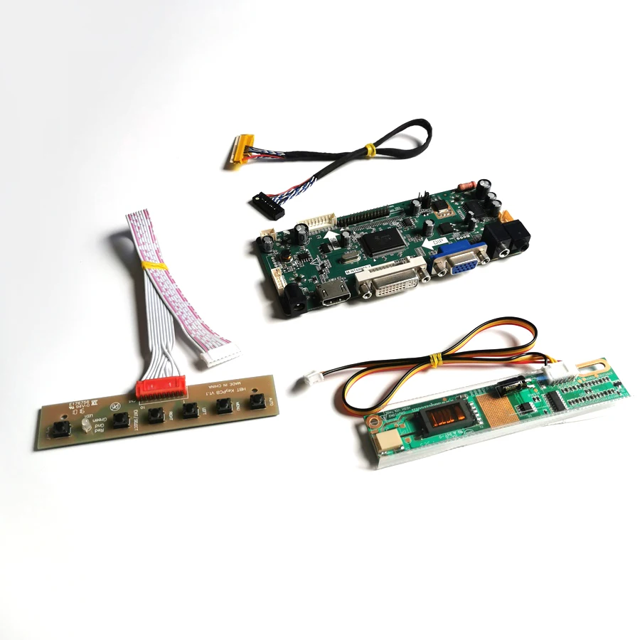 Для HT141WX1-100/101/102 CCFL LVDS 30Pin M. NT68676 плата контроллера экрана VGA HDMI DVI lcd панель 14," 1280*800 DIY kit