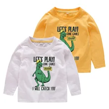 BOY'S Autumn Clothing CHILDREN'S Clothes Korean-style Childrenswear Autumn Babies' Long Sleeve T-shirt Baby Base Shirt a Generat