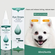 Pet-Eye-Drops Solution Tear-Mark-Removal Wash-Care Dogs Cats-Eye Foreign 60ml And To