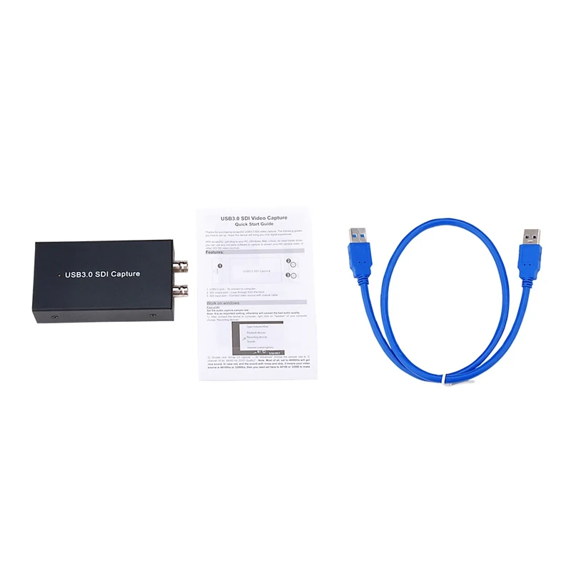 NO Packing Box USB 3,0 1080P 60fps SDI видеозахвата Android донгл игра прямой поток вещания OBS/vMix/wiscast/Xsplit - Цвет: NO Packing Box