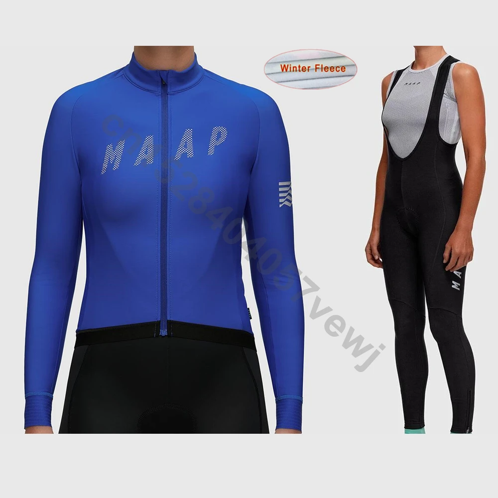 Pro Team MAAP велосипедная одежда зимняя теплая флисовая женская одежда для велоспорта MTB maillot Ropa Ciclismo велосипедная одежда mujer
