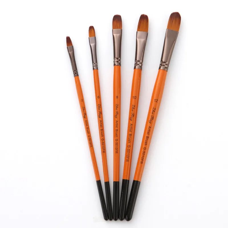 Товары Для рукоделия paint ing 5 Artist paint ing brasses кисть масляная акриловая плоская& tip paint Kit Набор Для Рисования Прямая поставка#3