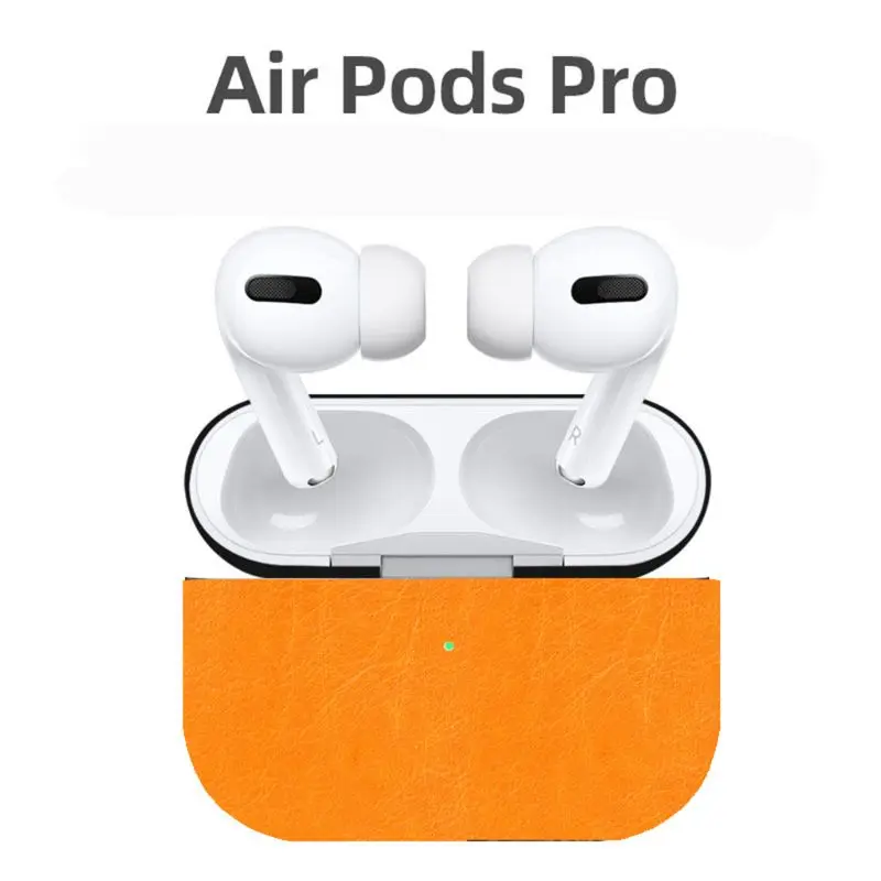 Для AirPods Pro из искусственной кожи чехол EarPod зарядка коробка анти-падение защитный чехол