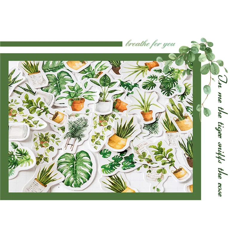 

45pcs/box Flower Totem Memo Stickers Pack DIY Posted It Kawaii Planner Scrapbooking Stickers Stationery School Supplies Escolar