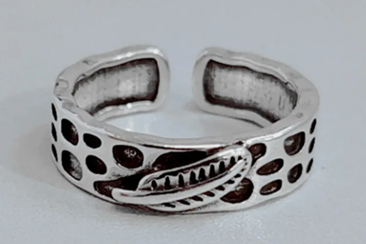 Bijoux, простой стиль, 925 пробы, серебряный лист, кольца для женщин, подарки, большие Регулируемые кольца на палец