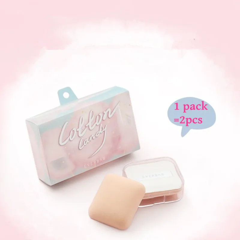 2pcs/Set Everbab Marshmallow Triangular Air Cushion Puff BB Cream Setting Sponge Puff Soft Dry Wet Use Makeup Tool Kit Wholesale 5
