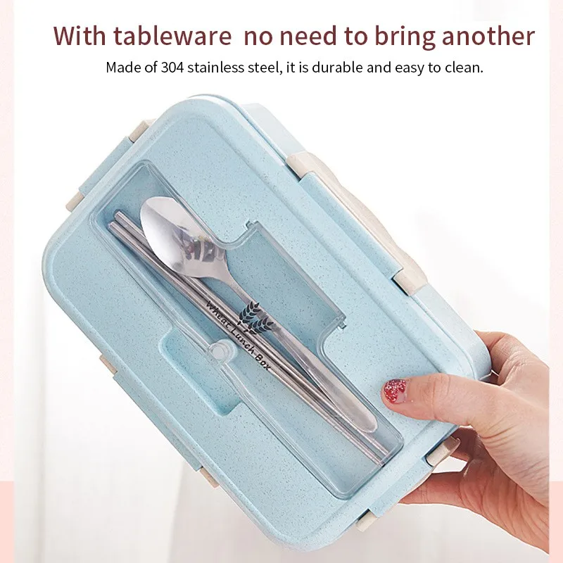 Офисный Рабочий Ланч-бокс студенческий Bento box Microwavable Ланч-бокс для детей нагревательный контейнер для закусок и еды с ящиком для хранения столовых приборов