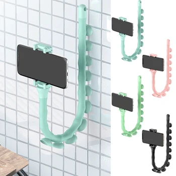 

Adjustable Lazy Mobile Phone Bracket Magic Smart Phone Holder 360 Degrees Rotatable With Suction Cup For Live Broadcast Cycling