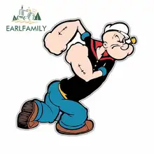 EARLFAMILY 13cm x 12.6cm for Popeye The Sailor Car Stickers Sunscreen Vinyl JDM Waterproof Anime RV VAN 3D DIY Fine Decal EARLFAMILY 13cm x 12.6cm for Popeye The Sailor Car Stickers Sunscreen Vinyl JDM Waterproof Anime RV VAN 3D DIY Fine Decal