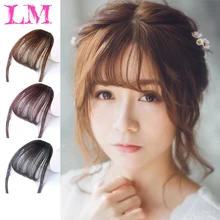 LiangMo 5 цветов заколка для волос Парик Синтетический имитация челок заколки для волос для наращивания