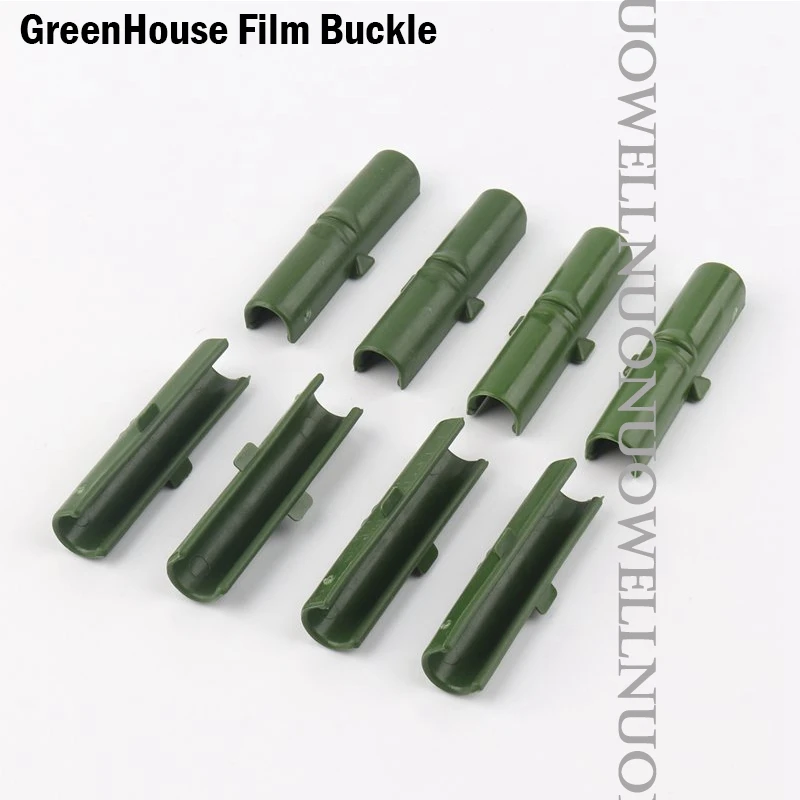 50Pcs 8mm Plastic Pipe Tube Fasten Clamp Greenhouse Film Clip Sail Insect Net Parasol Net Attachment Clip shade Fixing tools